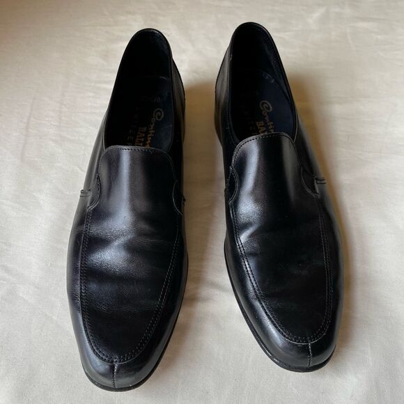 Vintage Bally Switzerland Black Leather Loafers 9.5N Men's Slip-On Dress - Picture 2 of 10
